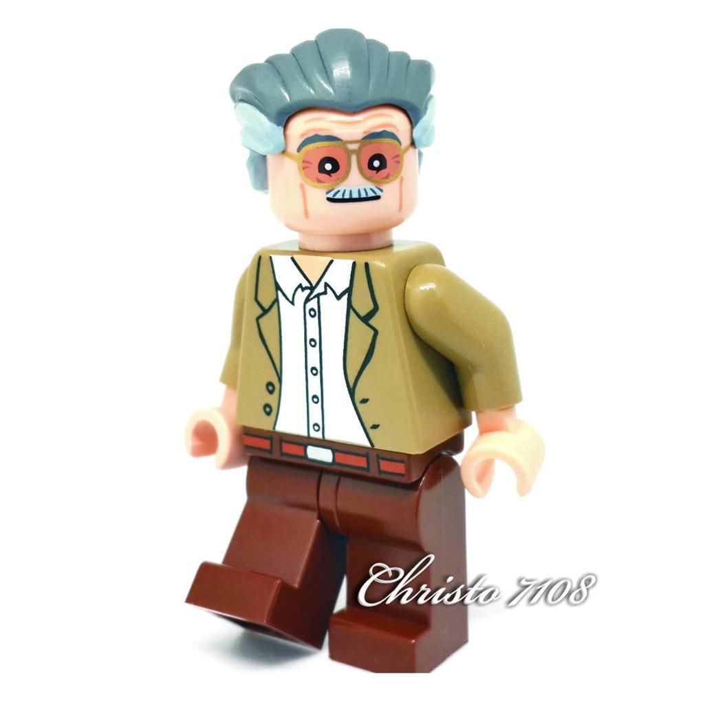  Christo Custom Lego Stan Lee Minifigure